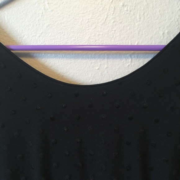 Kate Spade black on black polka dot dress - Picture 4 of 8